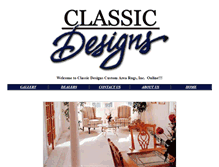 Tablet Screenshot of classicdesignsrugs.com